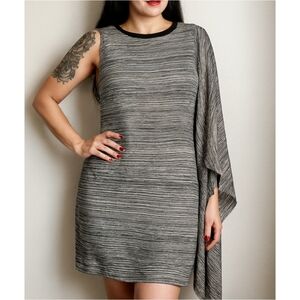 Ali & Jay One Shoulder Asymmetrical Mini Dress XS Black White Cocktail